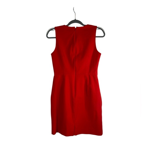 J.Crew Red Sheath Dress Size 6 Sleeveless Classic Work Cocktail‎ Dress - Picture 3 of 5